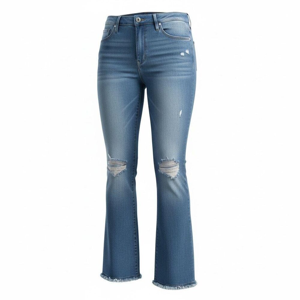 DL1961 Bridget Boot Crop Jeans in light wash denim (Size 33)